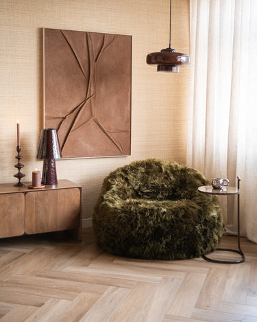 Inflatable Pouf Snuzzle Furry Green - Things I Like Things I Love