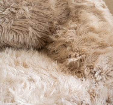 Inflatable Pouf Snuzzle Furry Taupe - Things I Like Things I Love