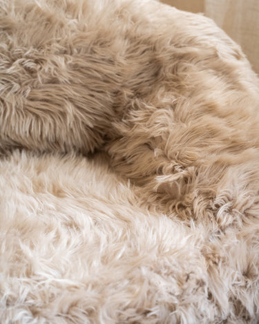 Inflatable Pouf Snuzzle Furry Taupe - Things I Like Things I Love