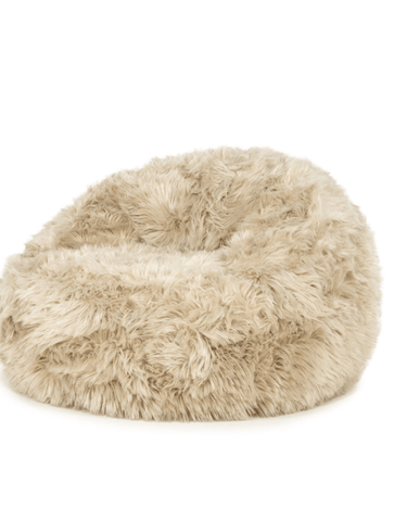 Inflatable Pouf Snuzzle Furry Taupe - Things I Like Things I Love