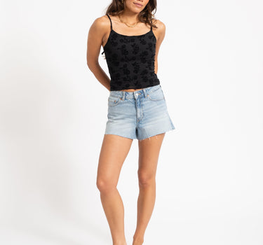 Irina WIde Shorts Mini Denim Blauw - Things I Like Things I Love