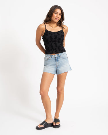 Irina WIde Shorts Mini Denim Blauw - Things I Like Things I Love
