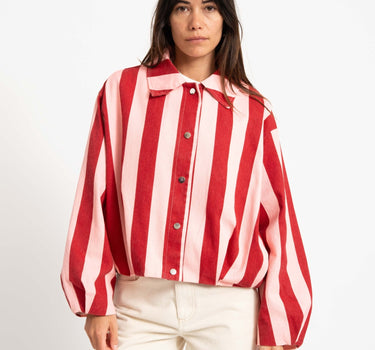 Jacket Lara Striped Pink - Things I Like Things I Love