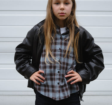 Jamie Check Flannel Shirt GIRLS Skyway Checkered - Things I Like Things I Love