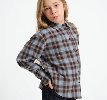 Jamie Check Flannel Shirt GIRLS Skyway Checkered - Things I Like Things I Love