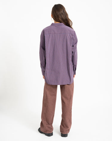 Jamie Relaxed Poplin Shirt Blauw Orchid - Things I Like Things I Love