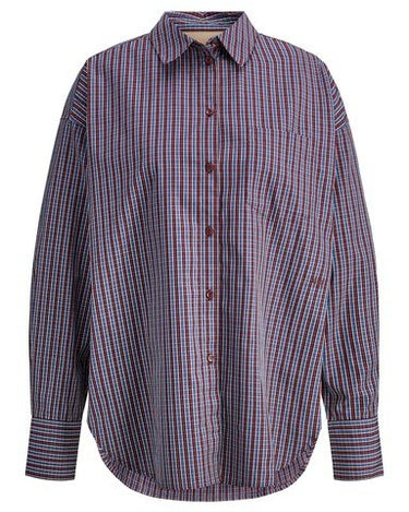 Jamie Relaxed Poplin Shirt Blauw Orchid - Things I Like Things I Love