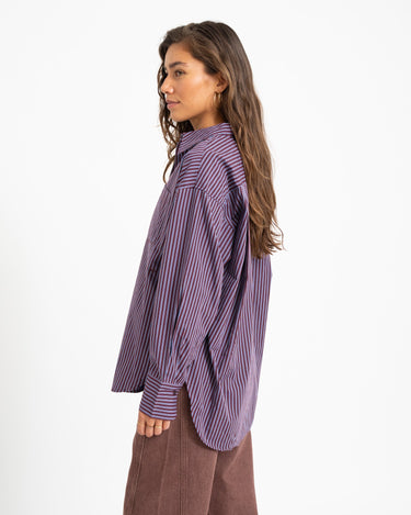 Jamie Relaxed Poplin Shirt Blauw Orchid - Things I Like Things I Love