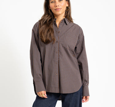 Jamie Relaxed Poplin Shirt Night Sky - Things I Like Things I Love