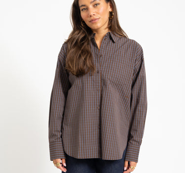 Jamie Relaxed Poplin Shirt Night Sky - Things I Like Things I Love