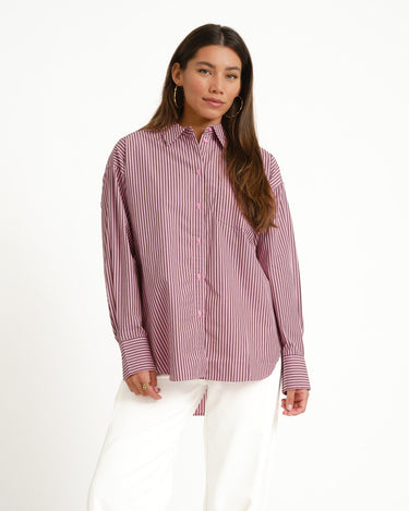 Jamie Relaxed Poplin Shirt Orchid - Things I Like Things I Love