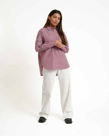 Jamie Relaxed Poplin Shirt Orchid - Things I Like Things I Love