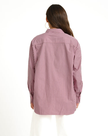 Jamie Relaxed Poplin Shirt Orchid - Things I Like Things I Love