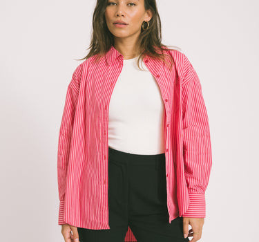Jamie Relaxed Poplin Shirt Pink - Things I Like Things I Love