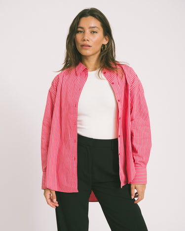 Jamie Relaxed Poplin Shirt Pink - Things I Like Things I Love