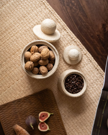 Jar Ceramic Beige - Things I Like Things I Love