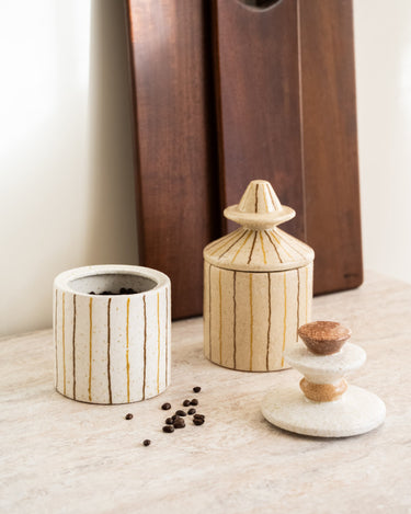 Jar Lina Cone Beige - Things I Like Things I Love