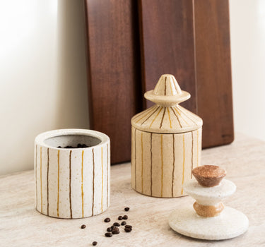 Jar Lina Triangle Ivory - Things I Like Things I Love