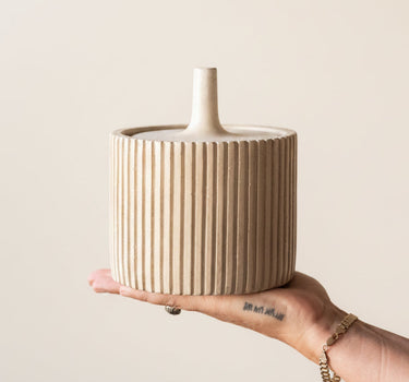 Jar Zilt Ceramic Beige - Things I Like Things I Love