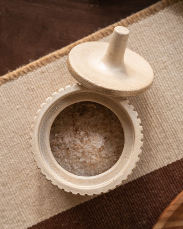 Jar Zilt Ceramic Beige - Things I Like Things I Love