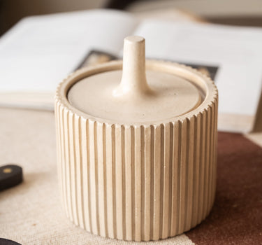 Jar Zilt Ceramic Beige - Things I Like Things I Love