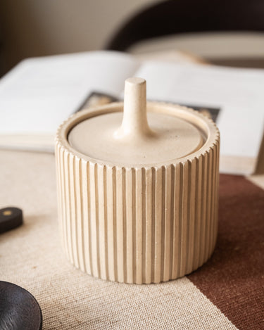 Jar Zilt Ceramic Beige - Things I Like Things I Love