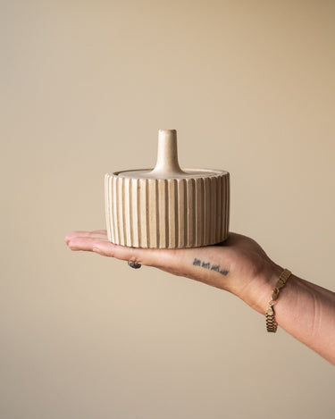 Jar Zilt Ceramic Beige - Things I Like Things I Love