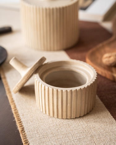 Jar Zilt Ceramic Beige - Things I Like Things I Love