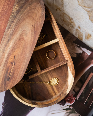 Jewelry Box Acacia Wood - Things I Like Things I Love
