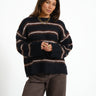 Joe Crew Neck Knit Night Sky//Multi stripes - Things I Like Things I Love