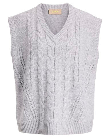 Josie Vest Knit Grey Melange - Things I Like Things I Love