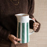 Jug Mykonos Green Stripe - Things I Like Things I Love