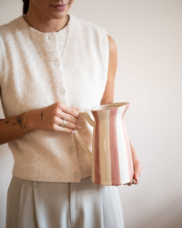 Jug Pink Stripe - Things I Like Things I Love