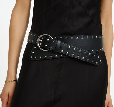 June Belt Studs Black - Things I Like Things I Love
