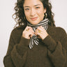 Kaia Stripe Scarf Brown - Things I Like Things I Love