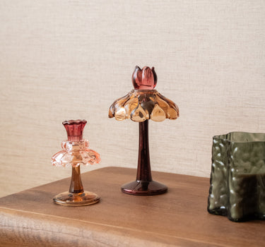 Kandelaar Blake Bloem Glas - Things I Like Things I Love