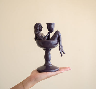 Kandelaar Kyra Zeemeermin Paars - Things I Like Things I Love