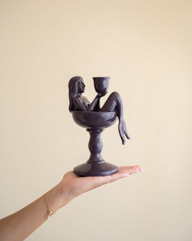 Kandelaar Kyra Zeemeermin Paars - Things I Like Things I Love