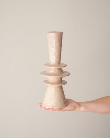 Kandelaar Mika Keramiek Beige - Things I Like Things I Love