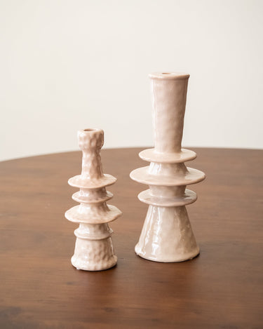 Kandelaar Mika Keramiek Beige - Things I Like Things I Love