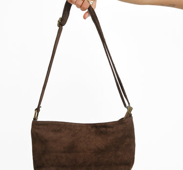 Karin Suede Bag Brown - Things I Like Things I Love