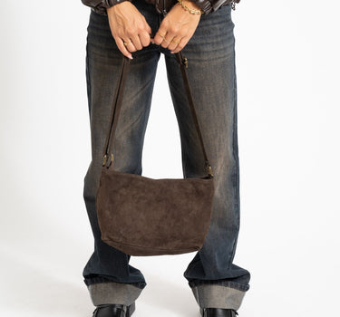 Karin Suede Bag Bruin - Things I Like Things I Love