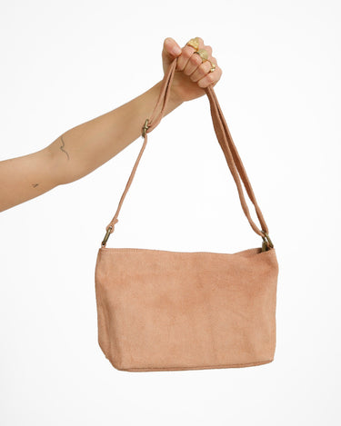 Karin Suede Bag Real Suede Cognac - Things I Like Things I Love