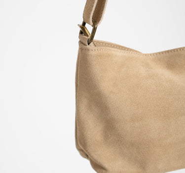 Karin Suede Bag Sand - Things I Like Things I Love