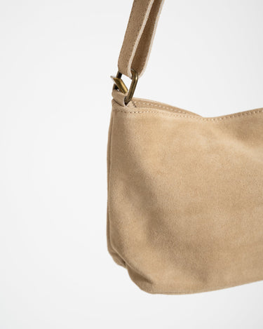 Karin Suede Bag Sand - Things I Like Things I Love