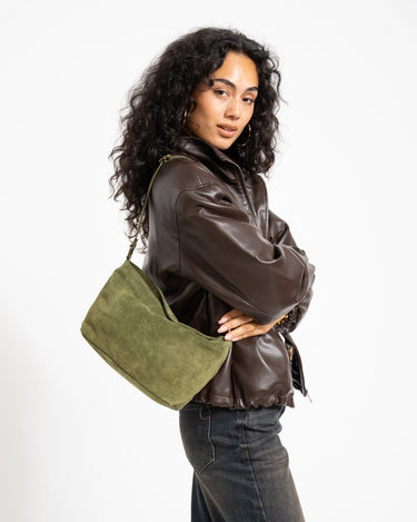 Karin Suede Tas Groen - Things I Like Things I Love