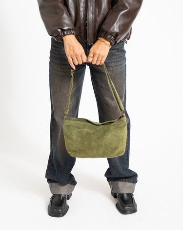 Karin Suede Tas Groen - Things I Like Things I Love