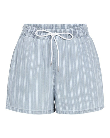 Katri Elastic Band Shorts Medium Blue Denim - Things I Like Things I Love