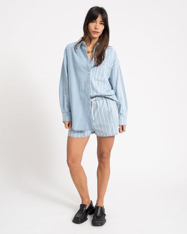 Katri Oversized Shirt Medium Blue Denim - Things I Like Things I Love