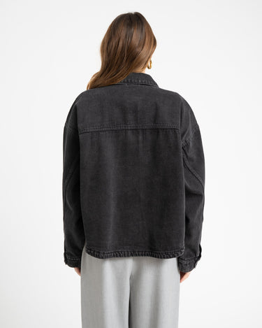 Kettie Denim Jacket Black - Things I Like Things I Love